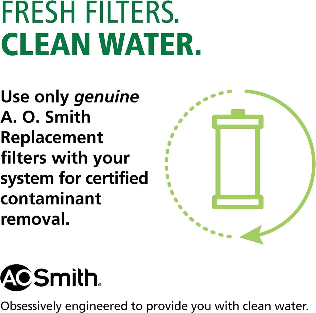 AO Smith 2.5x10 5 Micron Sediment Water Filter Replacement Cartridge - 2 Pack - For Whole House Filtration Systems - AO-WH-PREV-R2