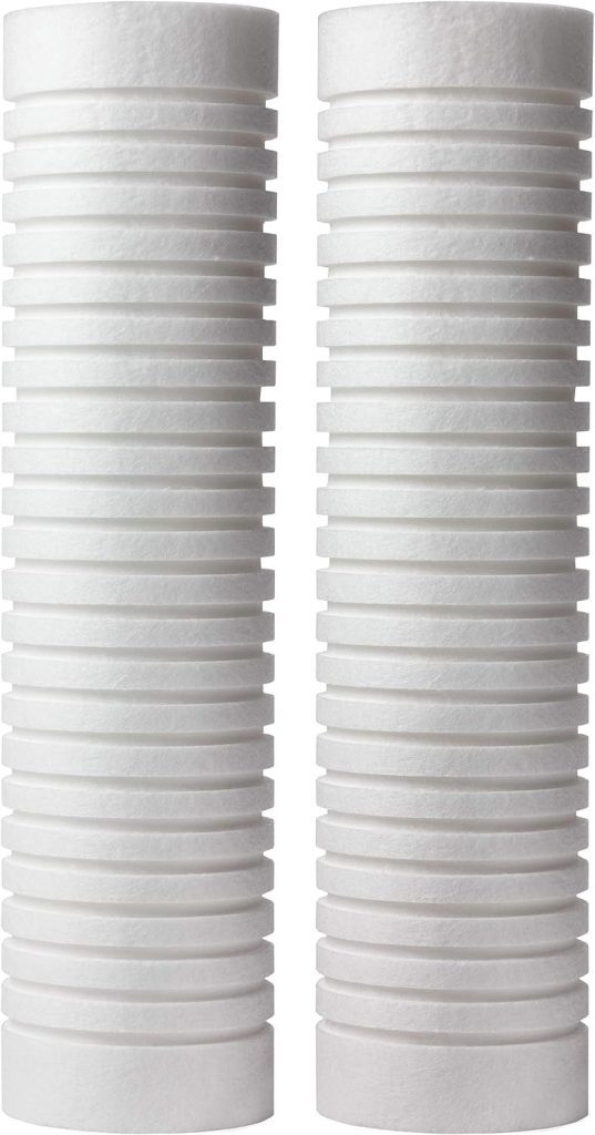 AO Smith 2.5x10 5 Micron Sediment Water Filter Replacement Cartridge - 2 Pack - For Whole House Filtration Systems - AO-WH-PREV-R2