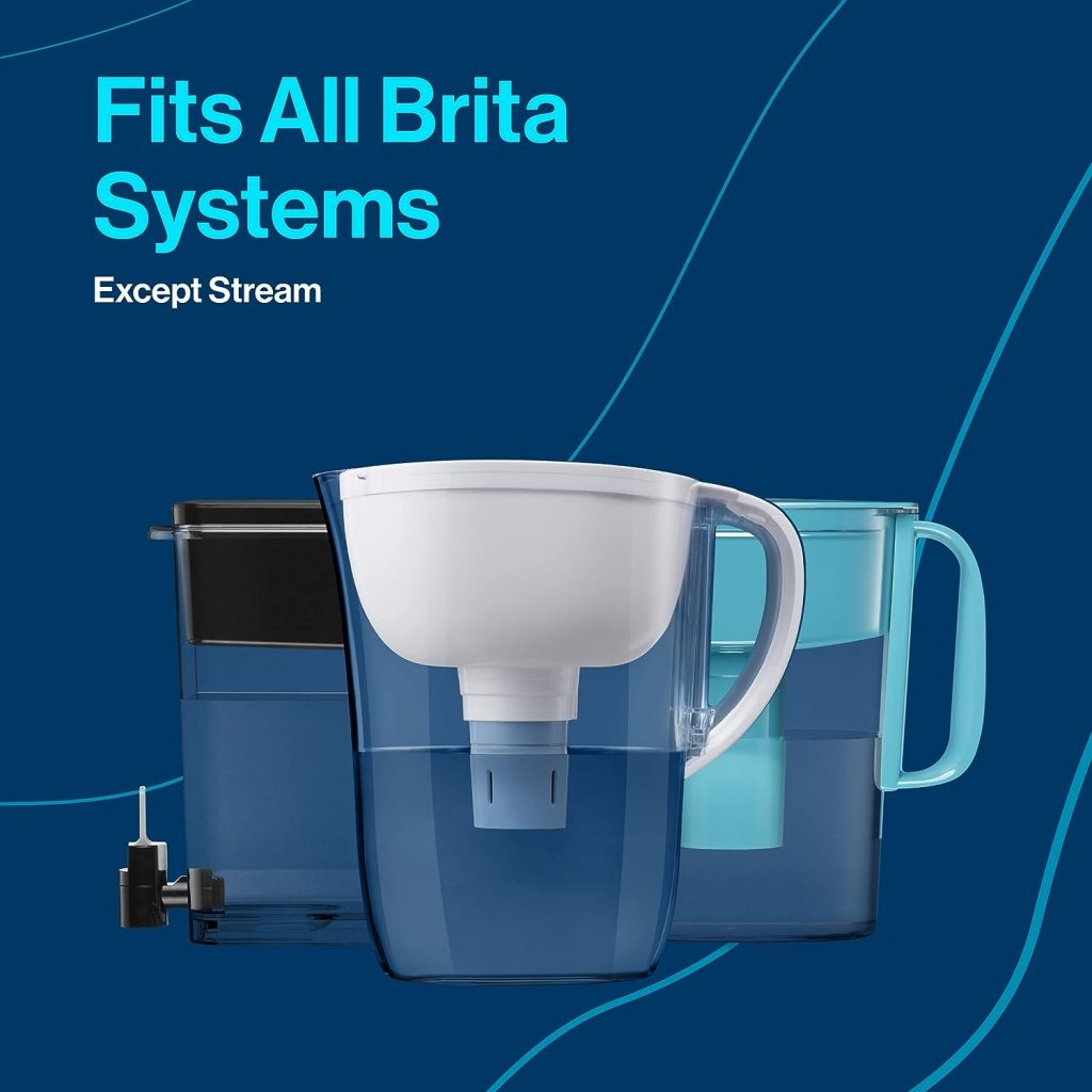 Brita XL Water Filter Dispenser for Tap and Drinking Water with 1 Elite Filter, Reduces 99% Of Lead, Lasts 6 Months, 27-Cup Capacity, BPA Free, Black