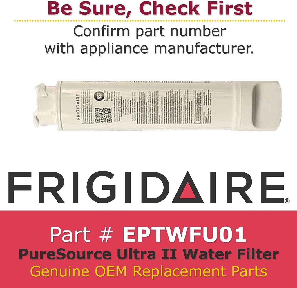 Frigidaire EPTWFU01 Water Filtration Filter, 1 Count, White