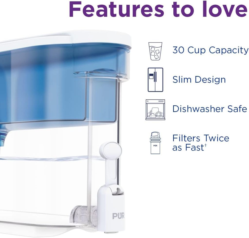 PUR Large Filtered Water Dispenser, 30 Cup