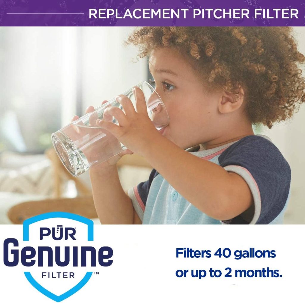 PUR Water Pitcher Replacement Filter (Pack of 2), Blue – Compatible with all PUR Pitcher and Dispenser Filtration Systems, PPF900Z